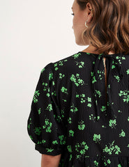 Black Natalie Green Rochelle Midi Dress