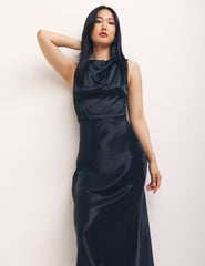 Black Frances Midi Dress