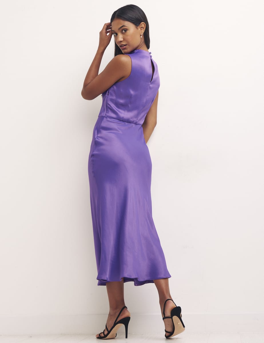 Purple Frances Midi Dress