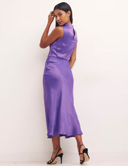 Purple Frances Midi Dress
