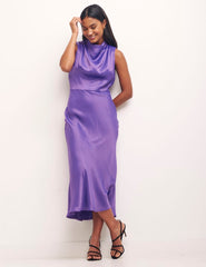Purple Frances Midi Dress