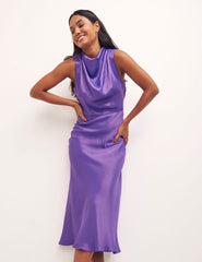Purple Frances Midi Dress