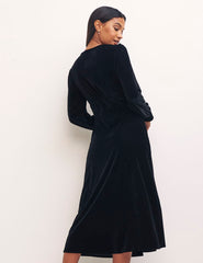 Black Siri Midi Dress
