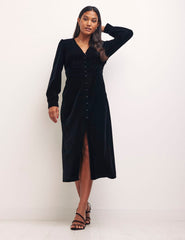 Black Siri Midi Dress