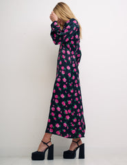 Blush Floral Pink Tasha Midi Dress