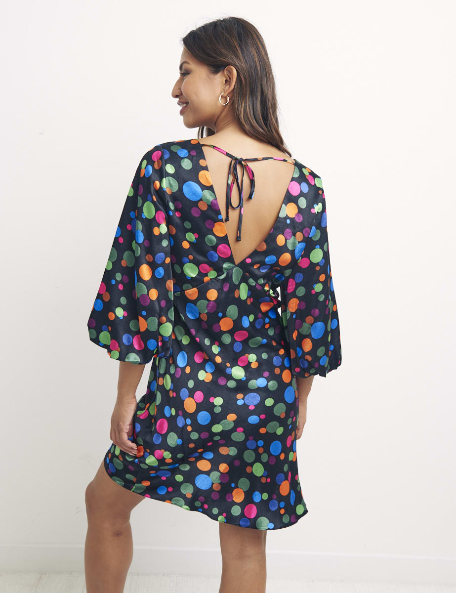 Multi Disco Spot Sierra Mini Dress