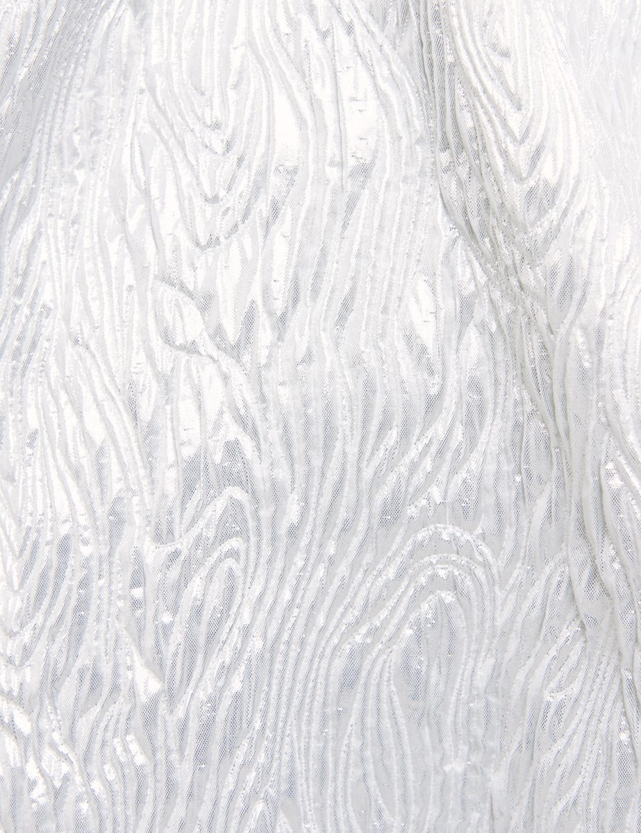 Silver Texture Vienna Mini Dress