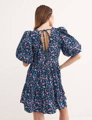Navy Ditsy Floral Vienna Mini Dress