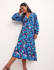 Freya Floral Blue Ammie Midi Dress