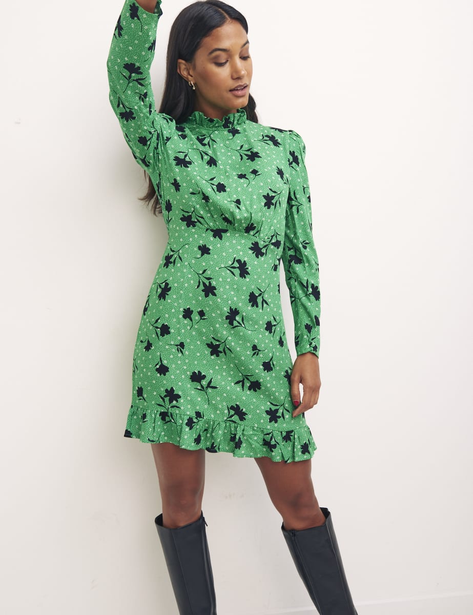 Multi Lilian Floral Vanessa Mini Dress