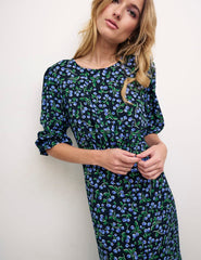 Alora Black Cherry Petite Selena Midi Dress