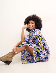 Sabrina Geo Luna Midi Dress