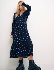 Blue Spot Cara Midi Dress