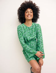 Alora Cherry Green Mikhalia Mini Dress