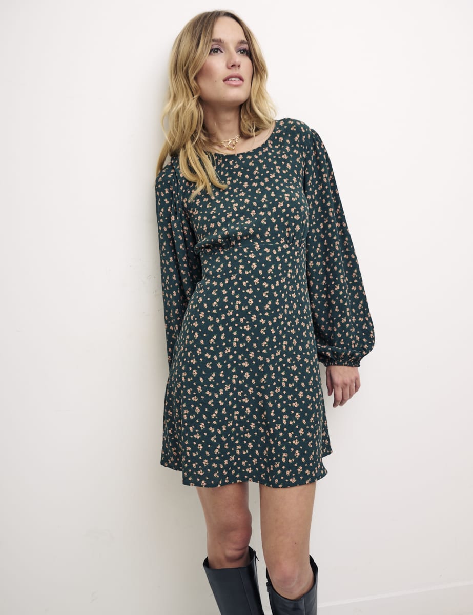 Vintage Floral Katie Mini Dress