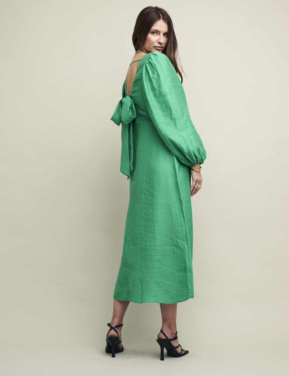 Green Zendaya Midi Dress