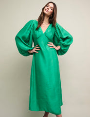 Green Zendaya Midi Dress