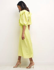 Lime Green Dani Midi Dress