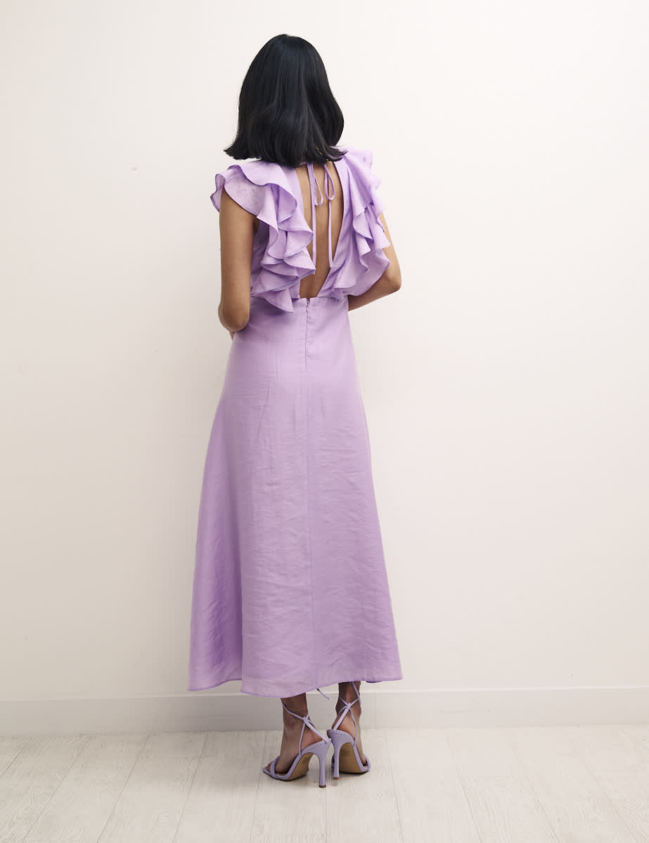 Lilac Petite Midi Dress