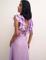 Lilac Petite Midi Dress
