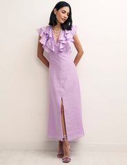 Lilac Petite Midi Dress