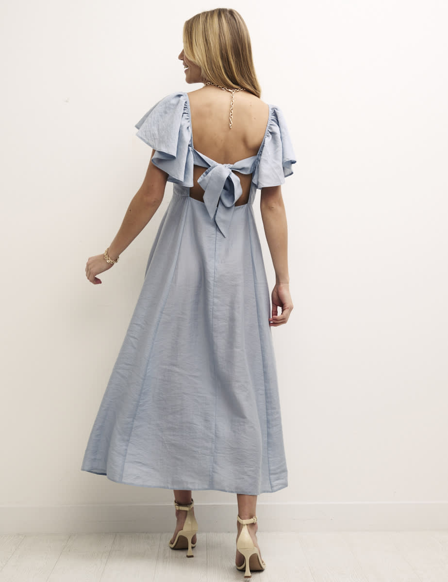 Sky Blue Dove Midi Dress
