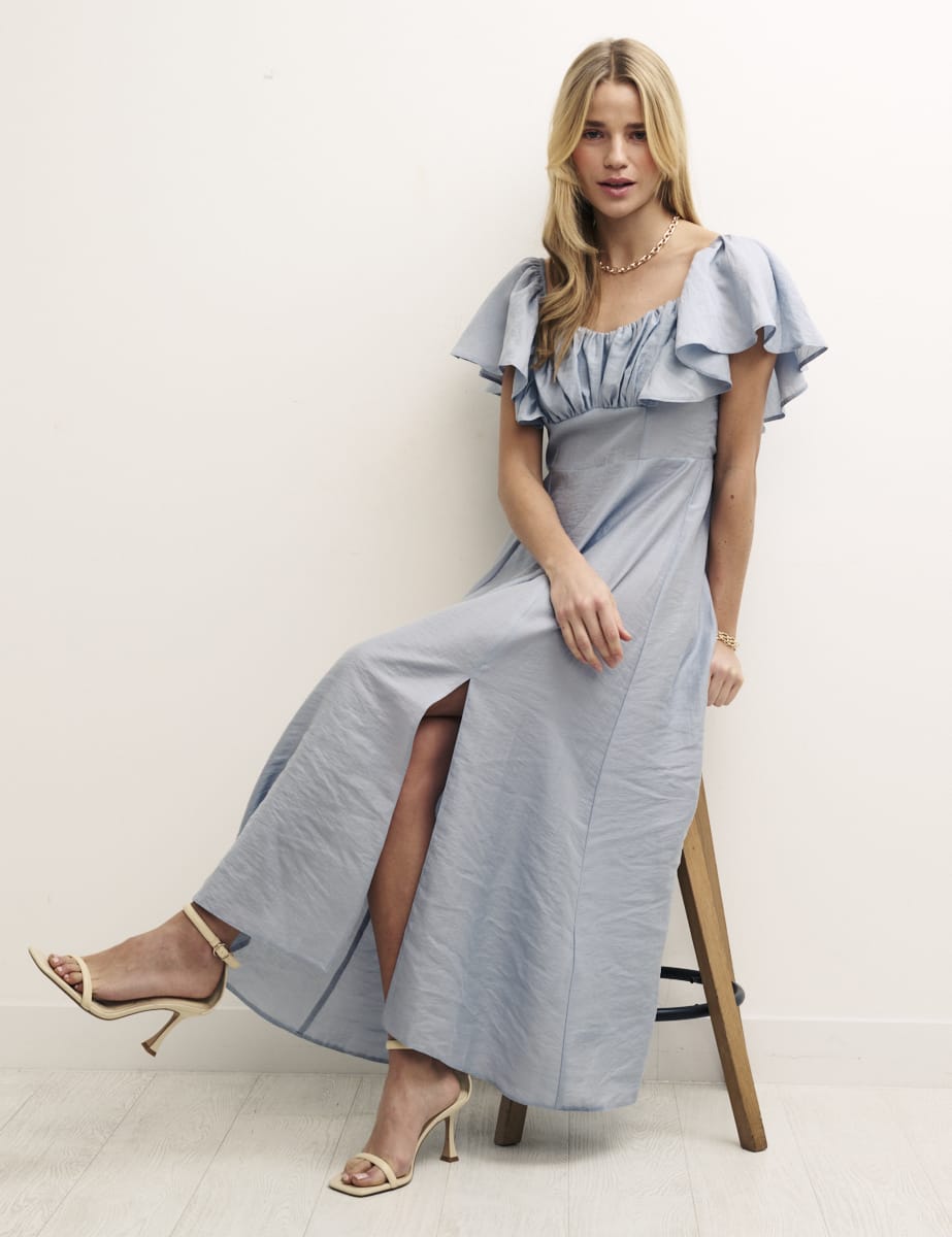 Sky Blue Dove Midi Dress