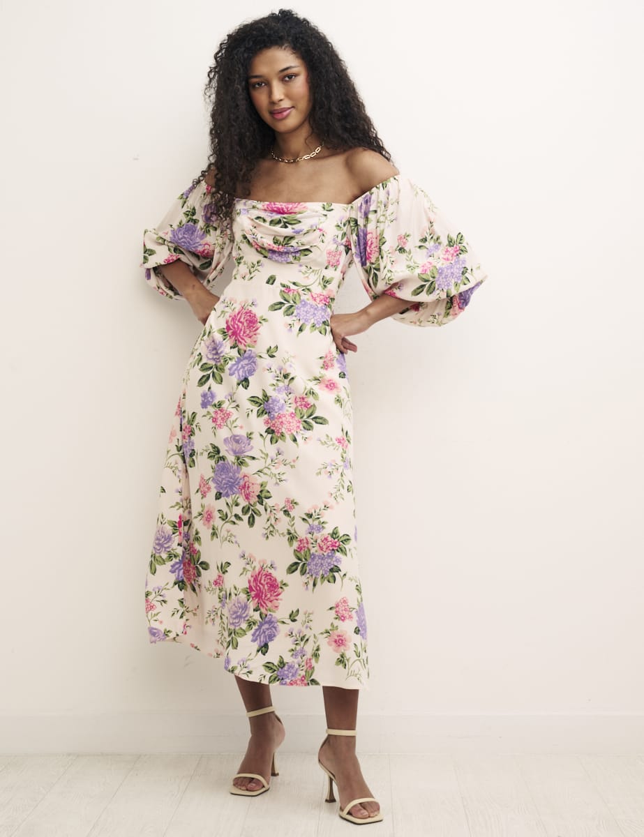 Floral Maxine Midaxi Dress