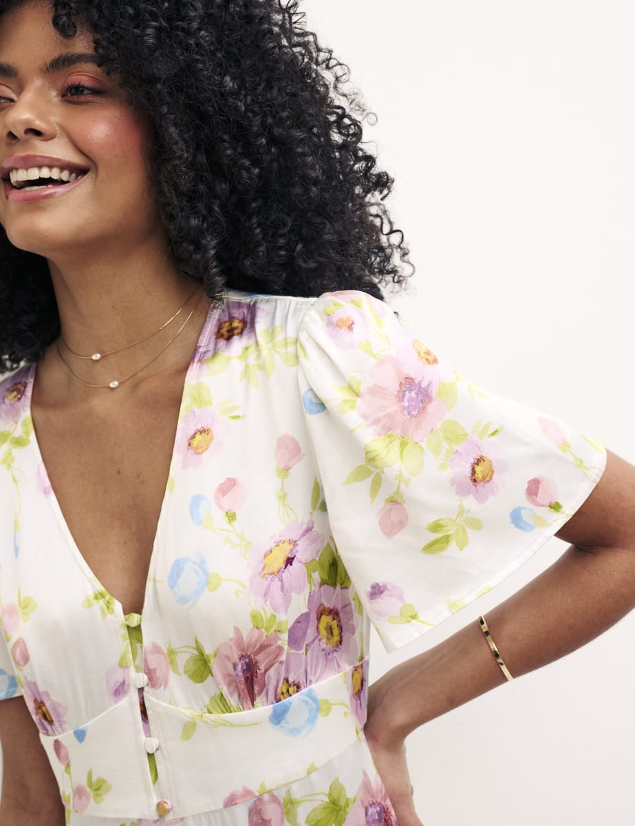 Floral Bridesmaids Erin Midaxi Dress