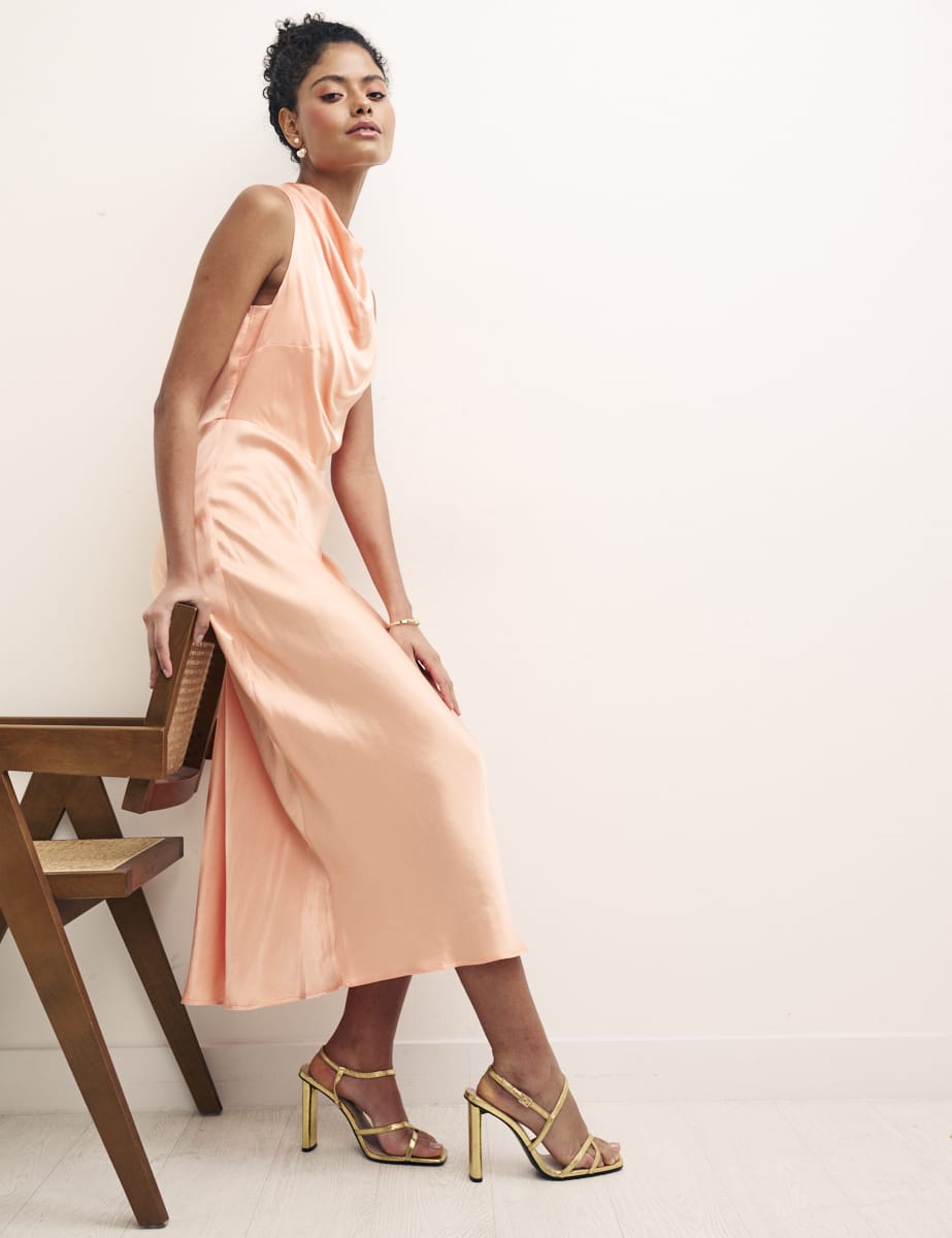 Peach Frances Midaxi Bridesmaid Dress