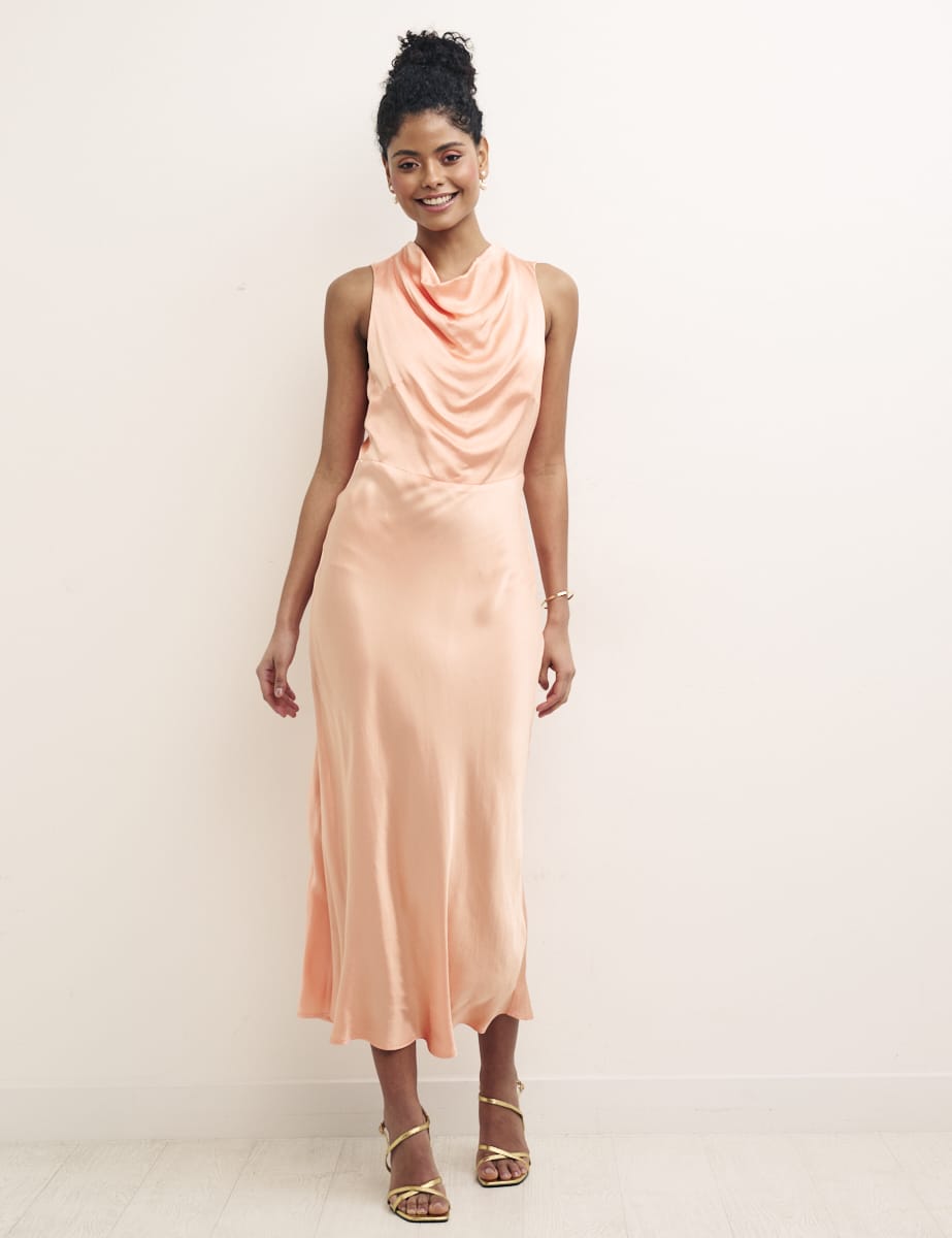 Peach Frances Midaxi Bridesmaid Dress