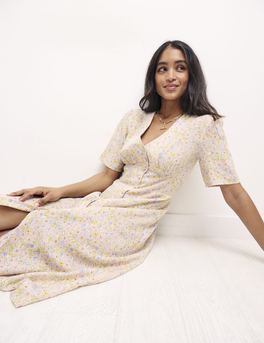 Ditsy Floral Alexa Midi Dress