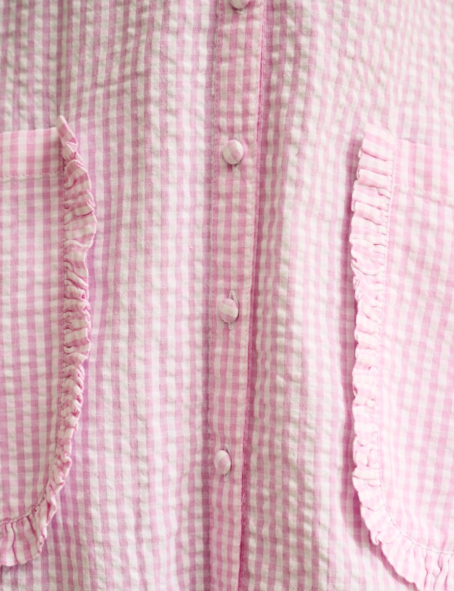 Pink Gingham Primrose Midi Dress
