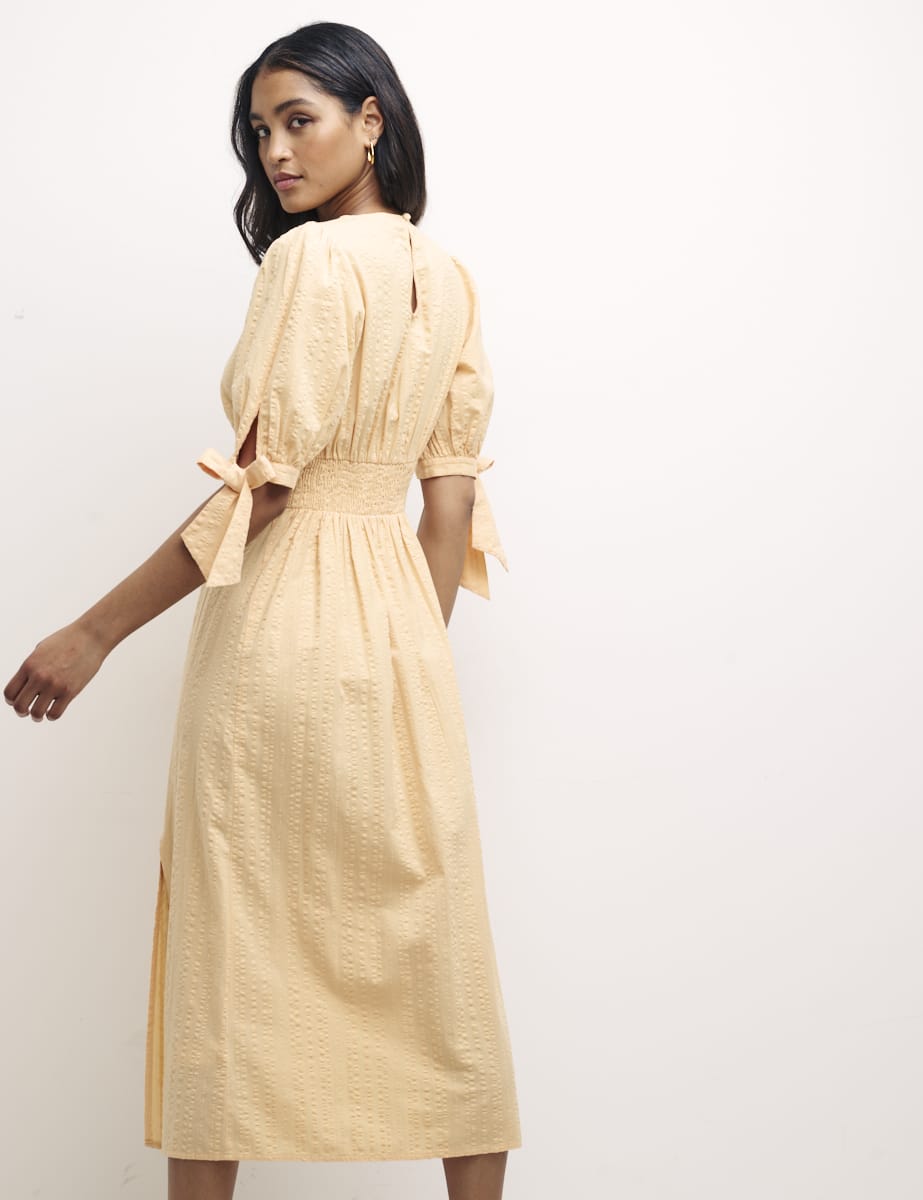 Orange Esme Midi Dress