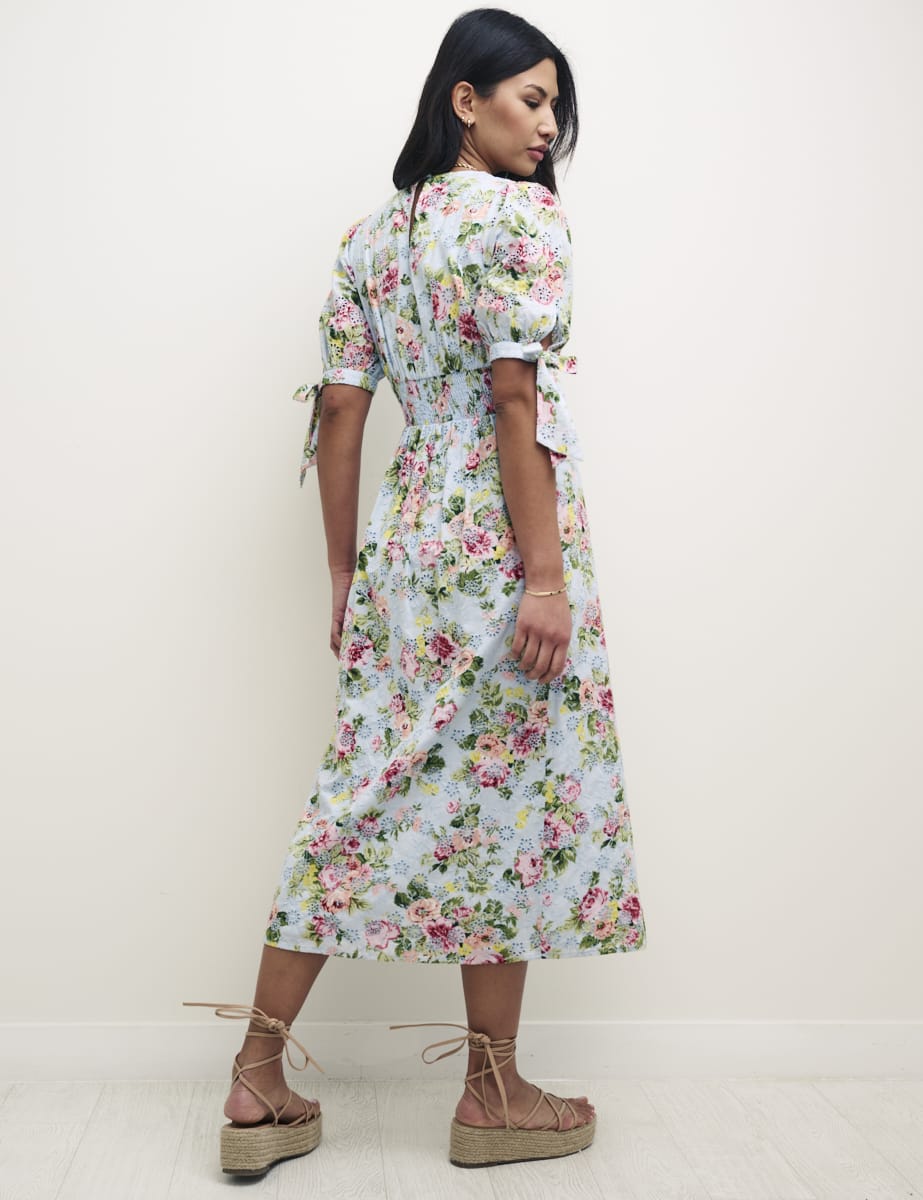Floral Esme Broderie Midi Dress