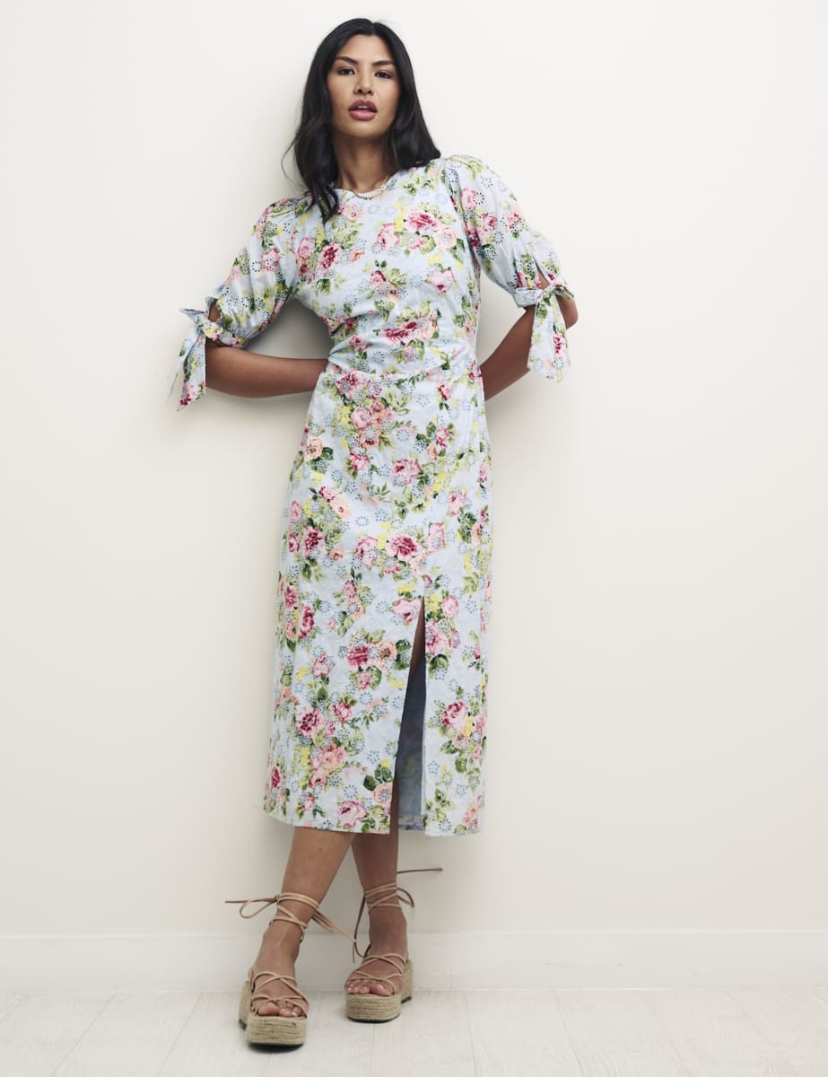 Floral Esme Broderie Midi Dress