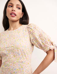 Floral Esme Broderie Midi Dress