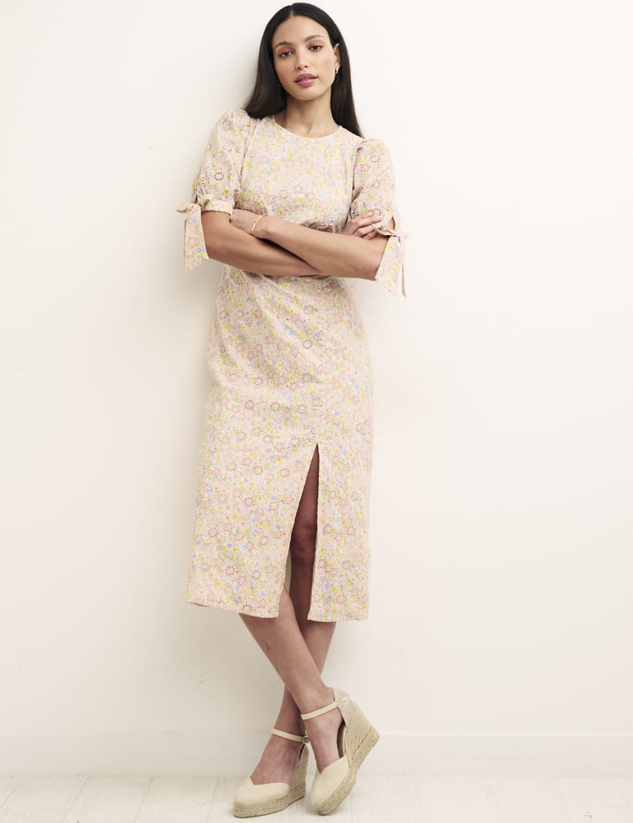 Floral Esme Broderie Midi Dress