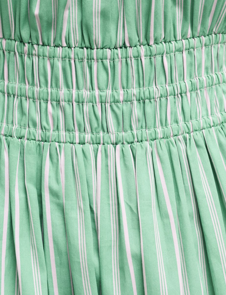 Green/Pink Stripe Elora Sleeveless Dress