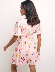 Pink Floral Ilya Mini Dress