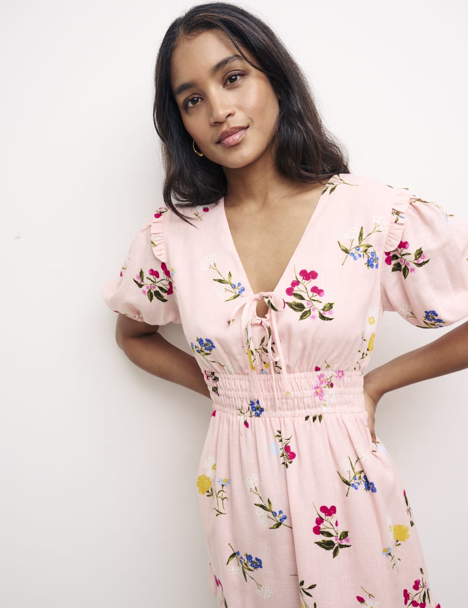 Pink Floral Ilya Mini Dress