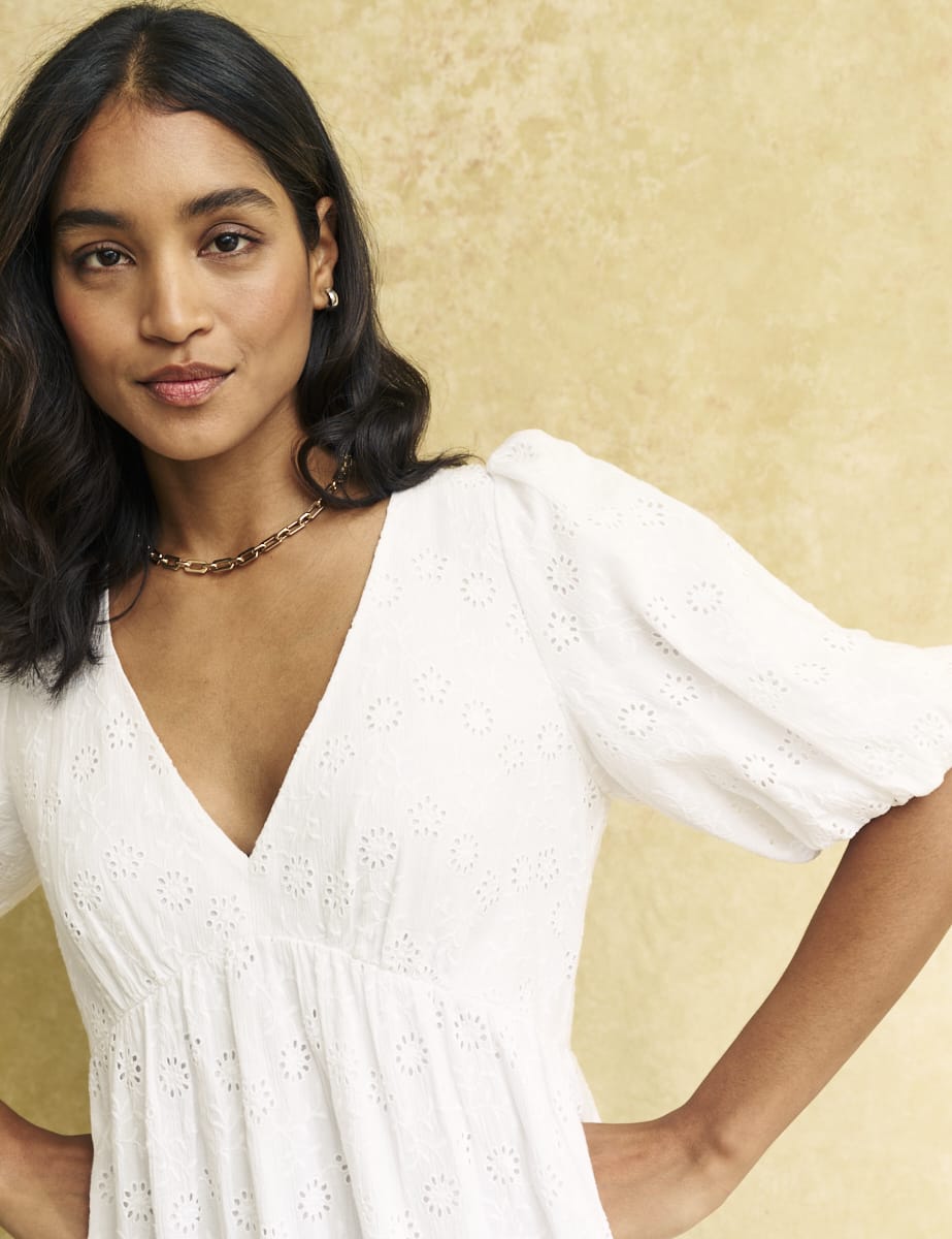 White Vienna Mini Dress