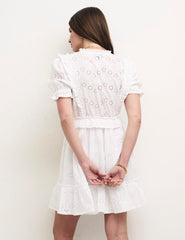 White Broderie Tilly Mini Dress