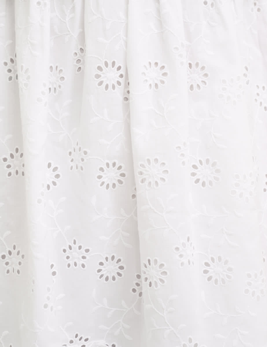 White Broderie Tilly Mini Dress