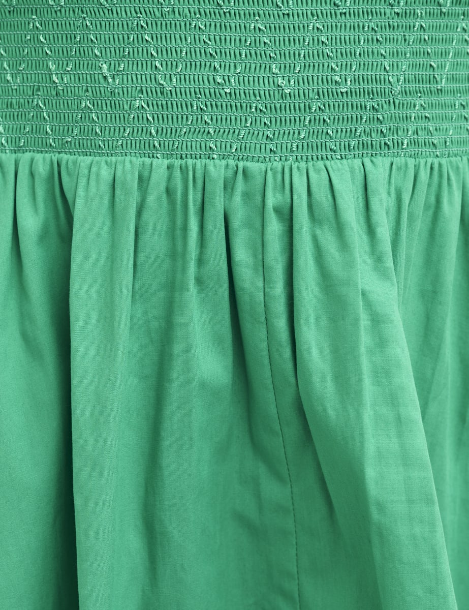 Green Jewel Mini Skater Dress