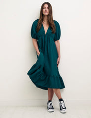 Green Amy Midi Dress