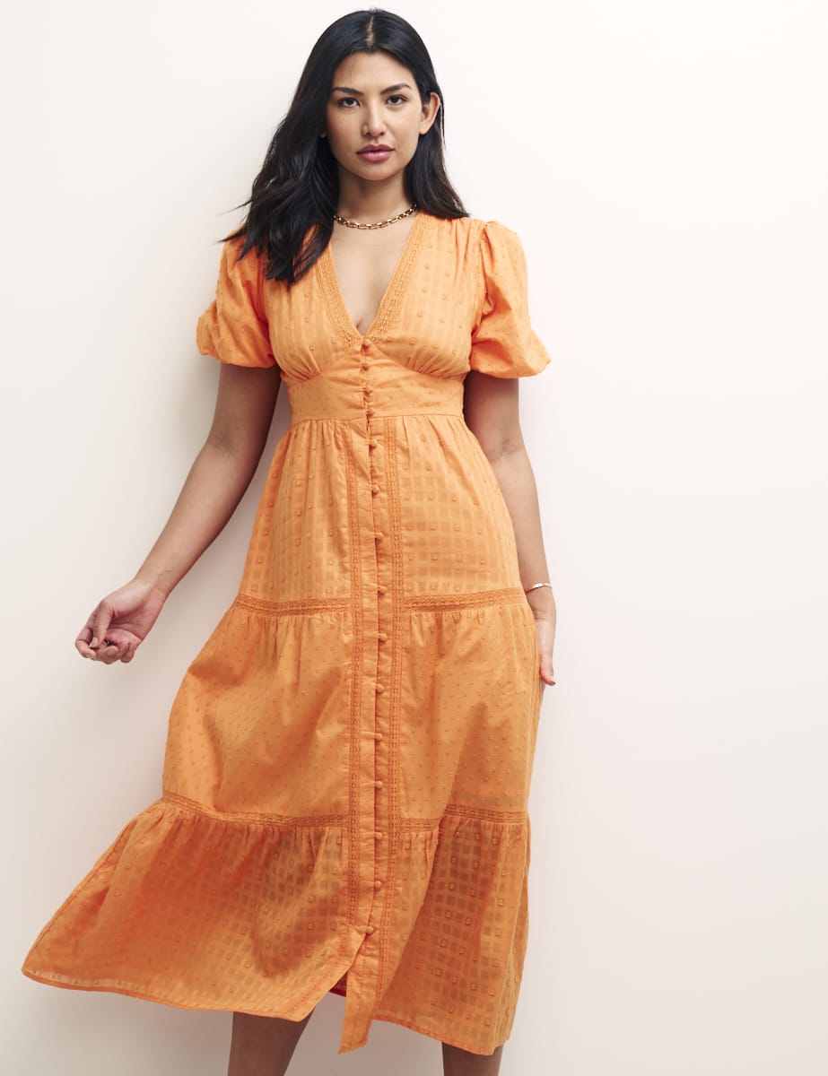 Fearne Cotton Orange Cici Midaxi Dress