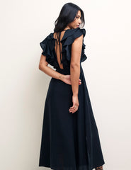 Petite Black Coco Midaxi Dress