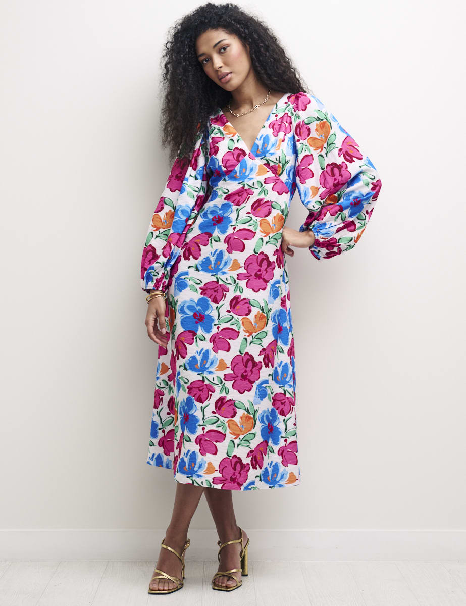 Big Floral Zendaya Midi Dress