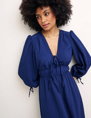 Navy Blue Margot Midi Dress